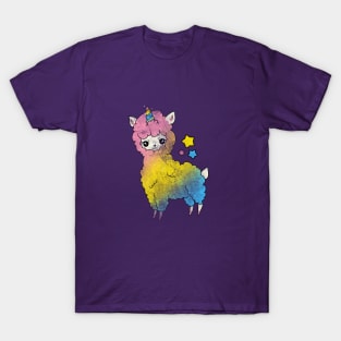 unicorn llama shirt, womens tshirt,unicorn,llama,pastel unicorn,vintage,pastel llama,unicorn lover,llama lover,kawaii unicorn,kawaii llama T-Shirt